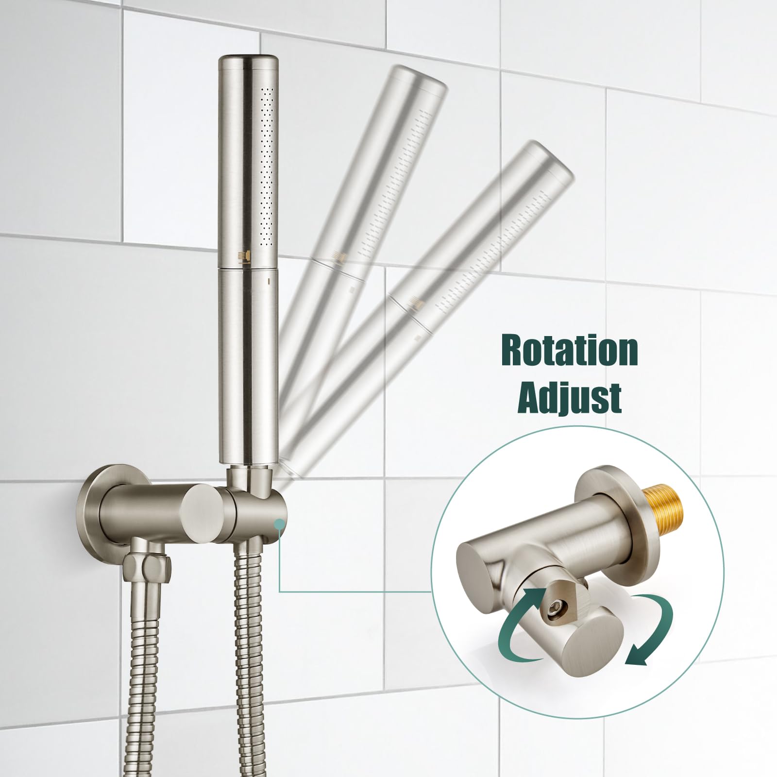 Heavy Rain Cabezal De Ducha Multifunción Bright Showers - Bronce Frotado Con Aceite, 4 Patrones De Agua, Incluye Filtro Ducha Lluvia Tropical 2 Cabezales