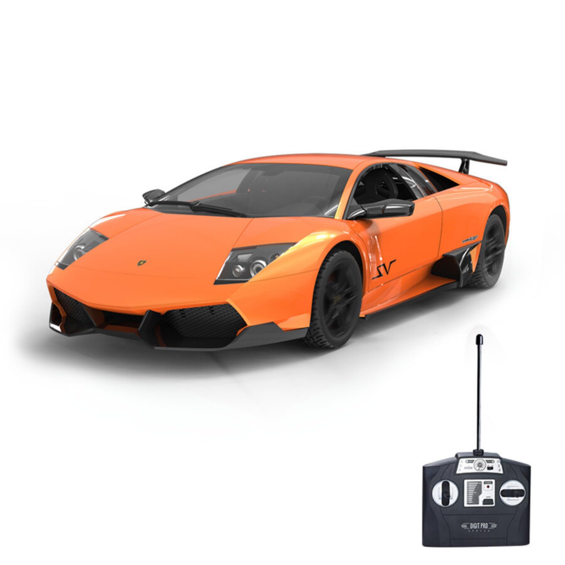 Vinie Remote Control Car for Boys, RC Cars Lamborghini Murciélago, 1:14 Scale Officially Licensed Kids Toys, Lambo LP670 Drift Car with Cool Led Lights, 5 6 7 8 9 10 11 12 Year Birthday Gift (Orange)