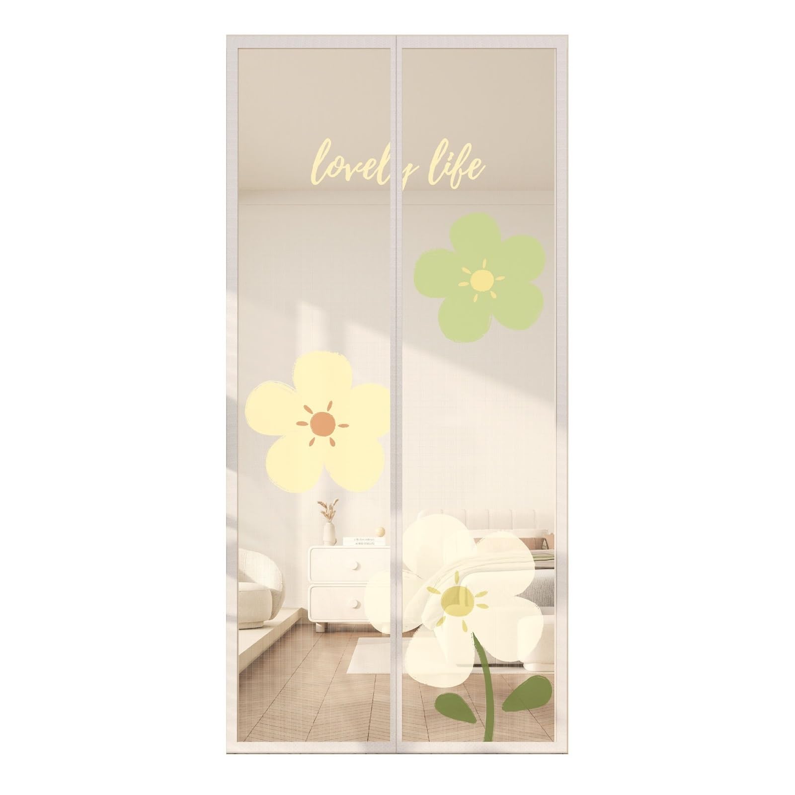 Moustiquaire porte magnétique amovible anti insecte pour entrée 100x220