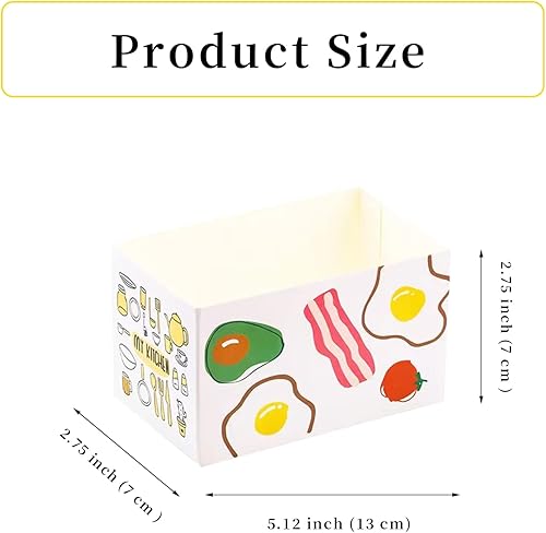 Miniatura 2 de Sandwich - Cajas para llevar 50 recipientes de papel para llevar, mini cajas de hamburguesas, bandeja de pan para llevar recipientes de alimentos,