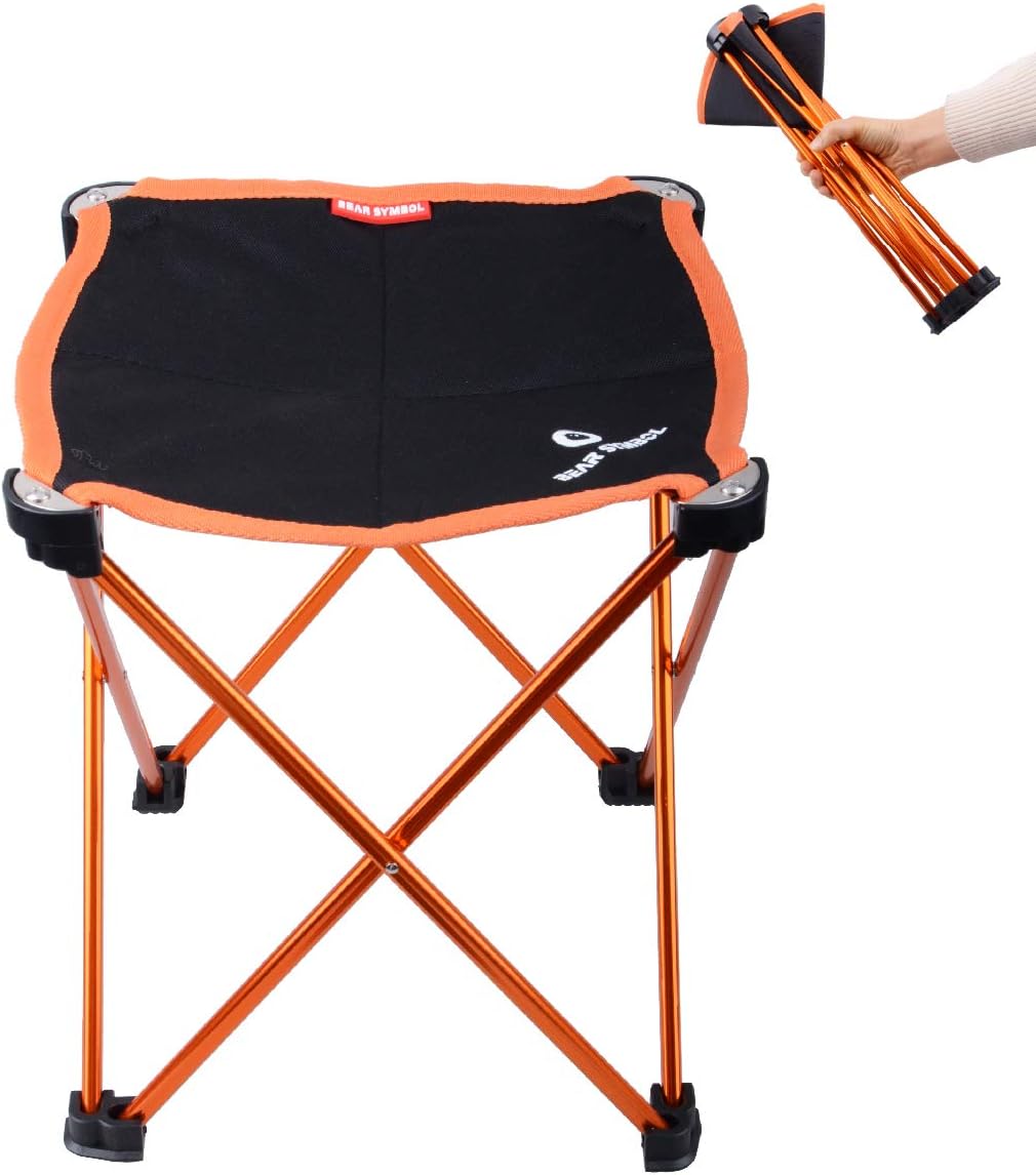 Azarxis Folding Camping Stool, Portable Chair Slacker Seat