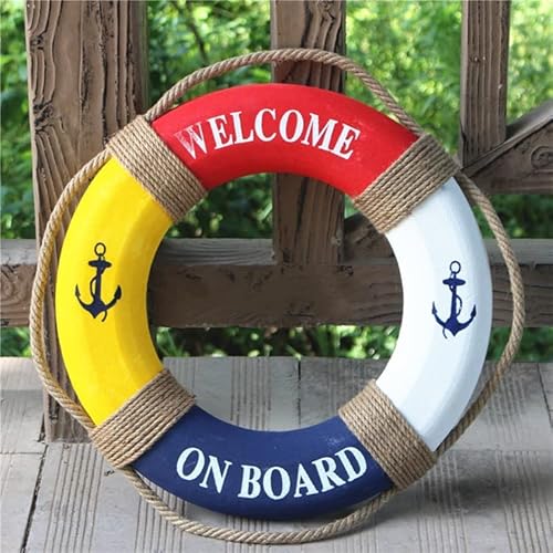 Life Preserver Ring 20In Life Ring Wall Decoration Pool Safety Ring Life Preserver Ring Decoration #TOP1