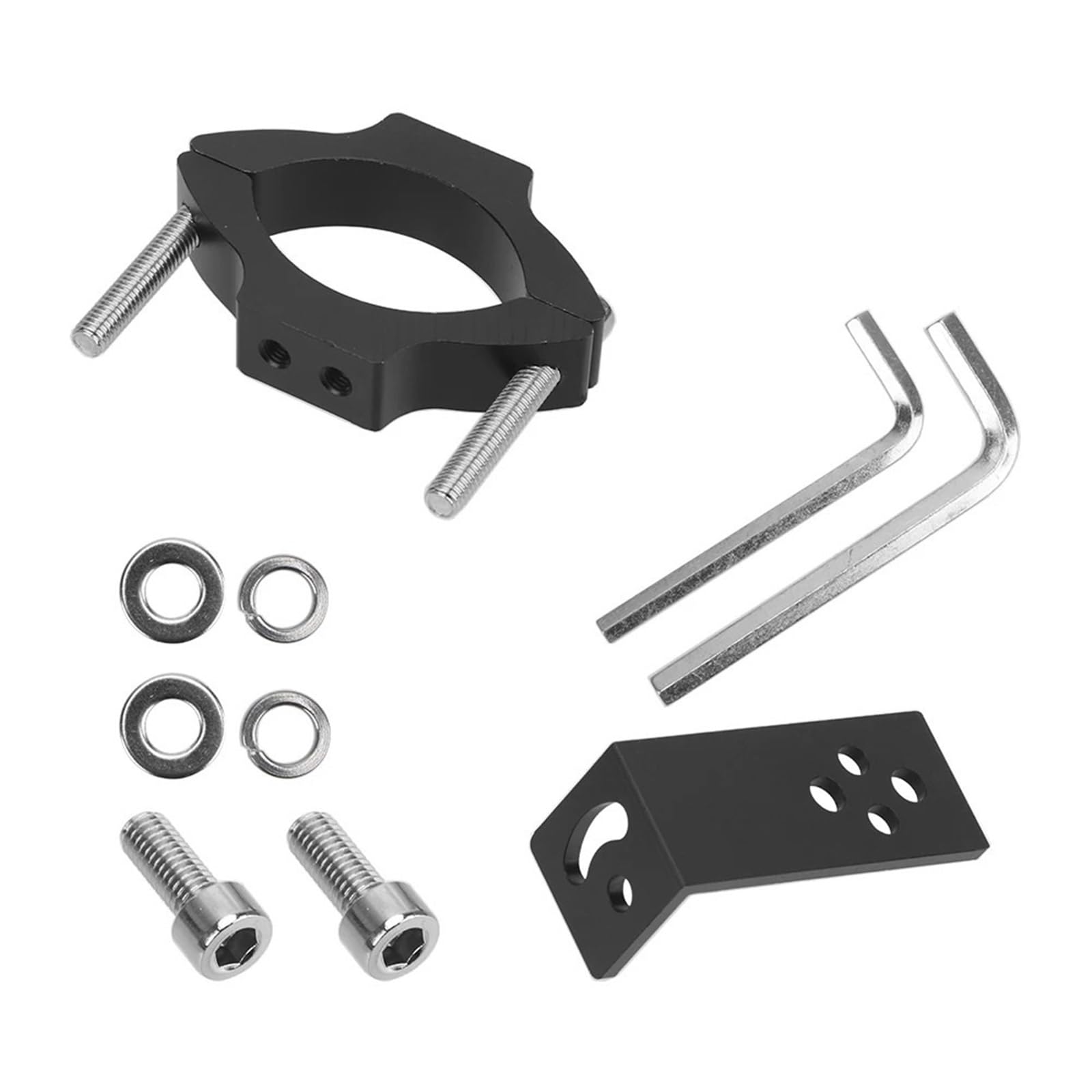 Ahusrwe Tg13 Bracket Light Motorcycle Headlight Support Bracket Spotlight Holder Fog Light Fork Clamp Extender Protection Dirt Bike Accessories(Tg13)