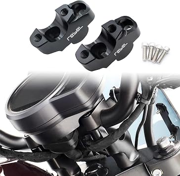 Motorcycle Handlebar Risers CNC Handle Bar Clamp Riser fits For Rebel 300 500 1100 CMX300 CMX500 CMX1100