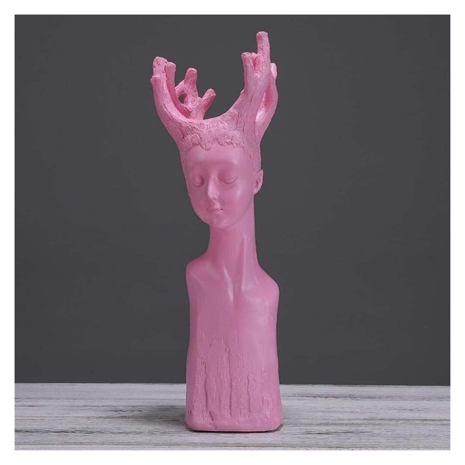 Statue créative artisanale rouge en résine haut de gamme pour intérieur