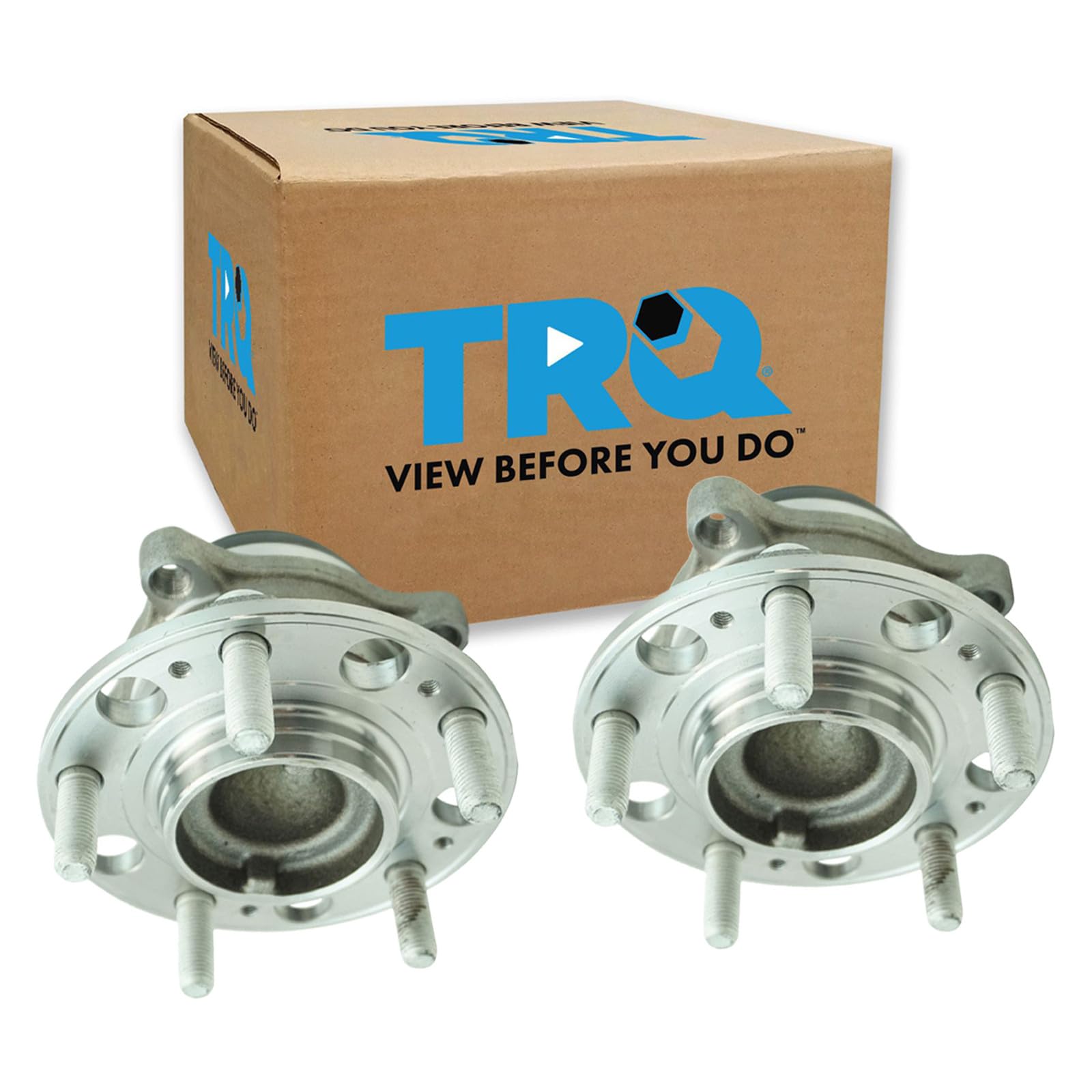 TRQ Front Left and Right Wheel Bearing and Hub Assembly Set 2 Piece