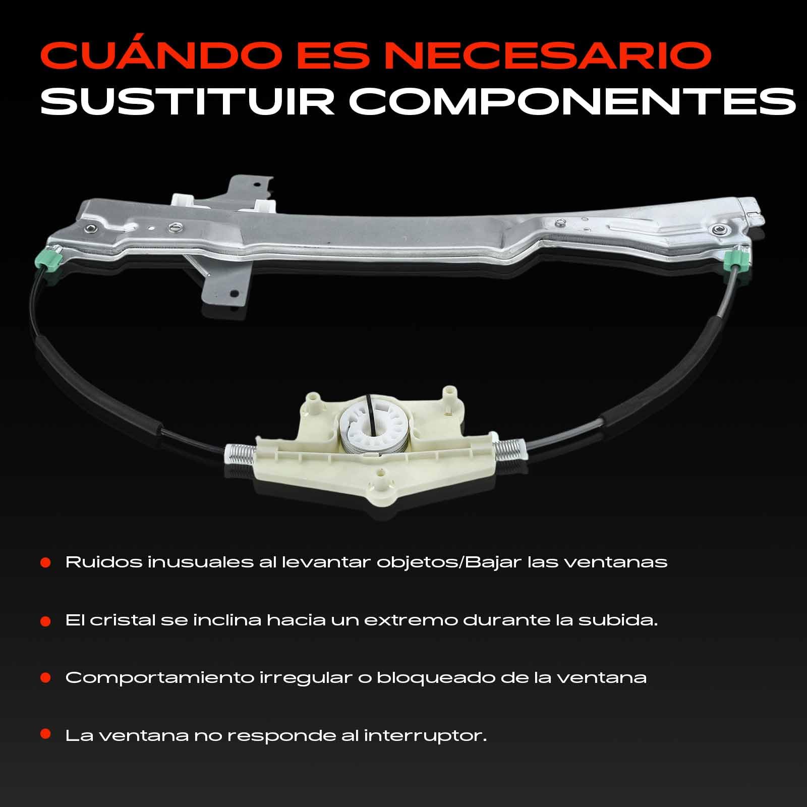 Frankberg Elevalunas Mecanismo elevalunas Eléctrico sin Motor Delantero izquierdo 4/5-Puerta Compatible con C4 I LC Compacto C4 Berlina Replace# 9221V1,9221CR