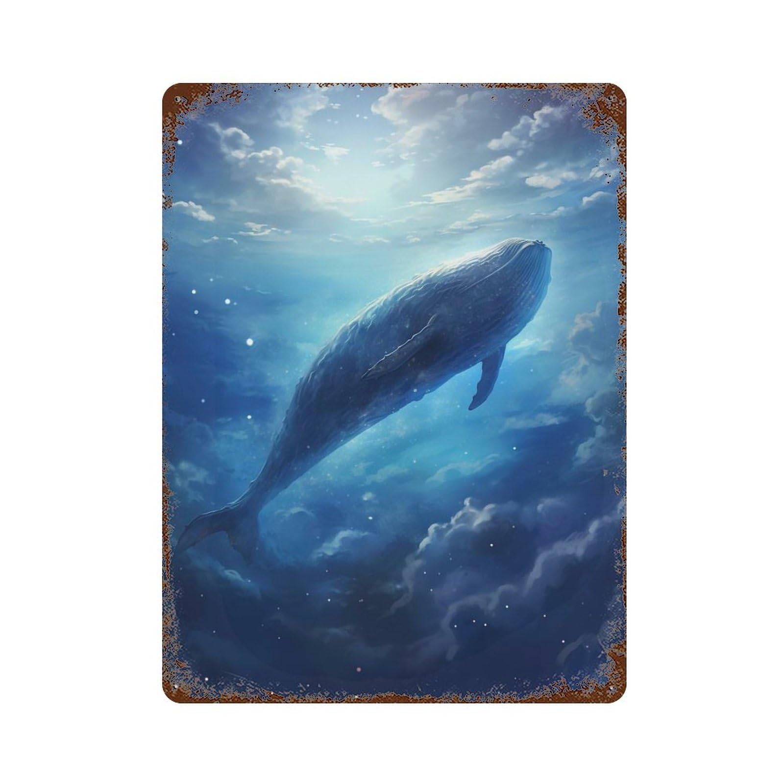 Cosmic Waters Decorative Tin Sign 15.7"x11.8", Ideal for Garage, Bar And Workshop Decor