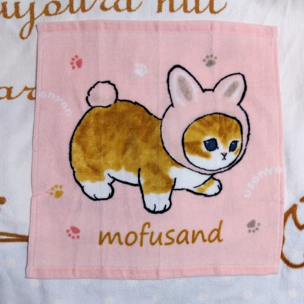 モフサンド タオル 4枚 34&times;35㎝ 綿100% タオルハンカチ ウォシュタオル ホビーグッズ