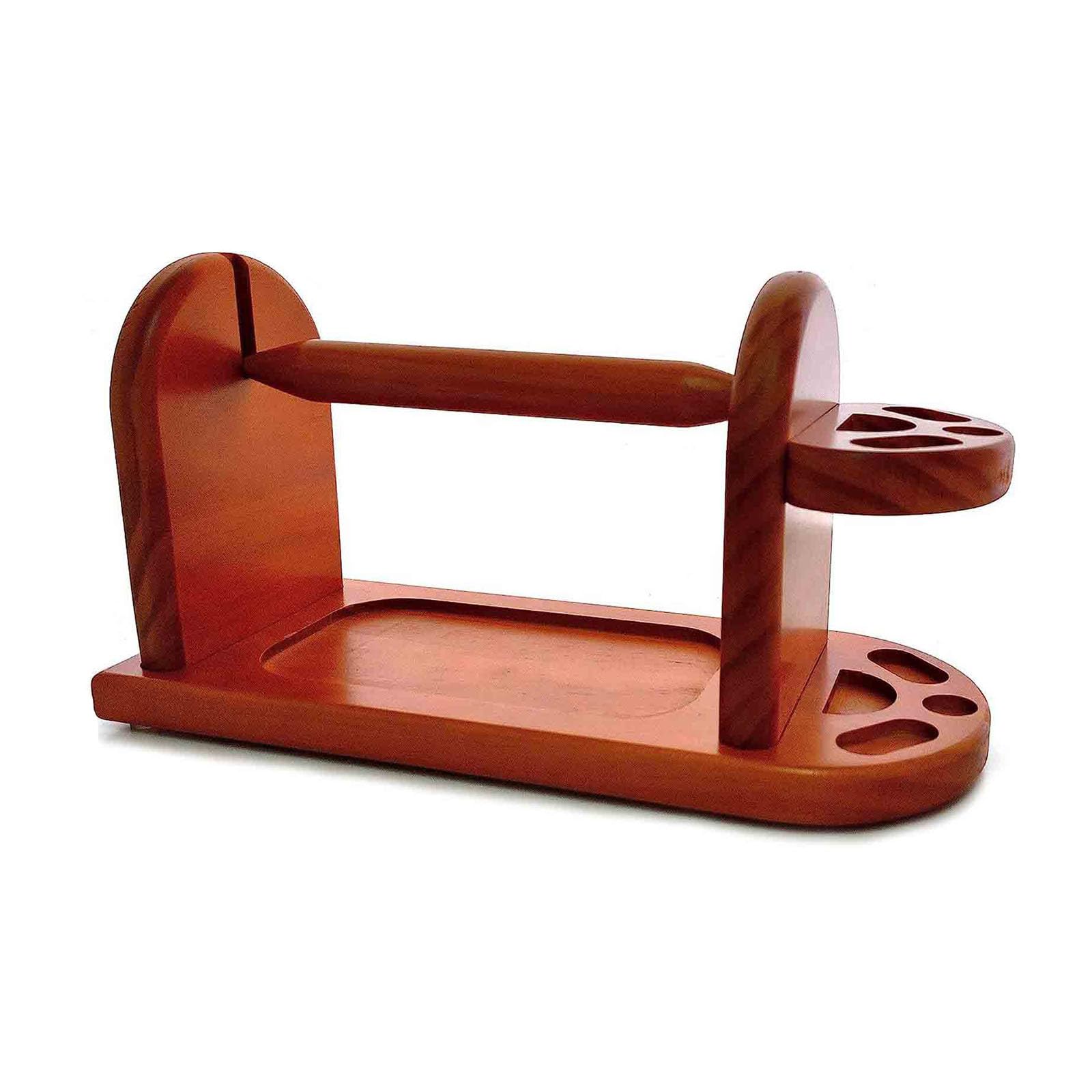Soporte de hilo de madera for tejer ganchillo, bola de hilo de madera, dispensador de bolas de hilo estable, herramientas de costura de escritorio for el hogar, soportes de bobinas de lana, regalo for
