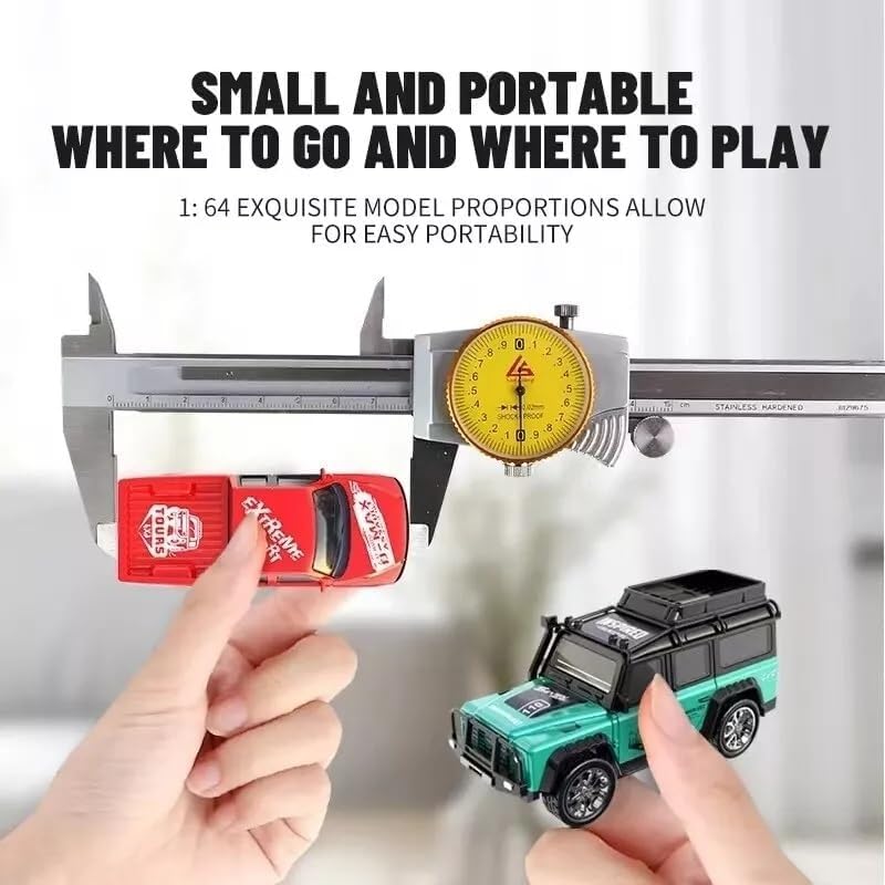 Image of Daji Remote Control Car Mini Alloy Remote Control Off-Road car Pocket rc Desktop Micro Drift Racing Children's Toy Electric Four-Wheel Drive Multicolor