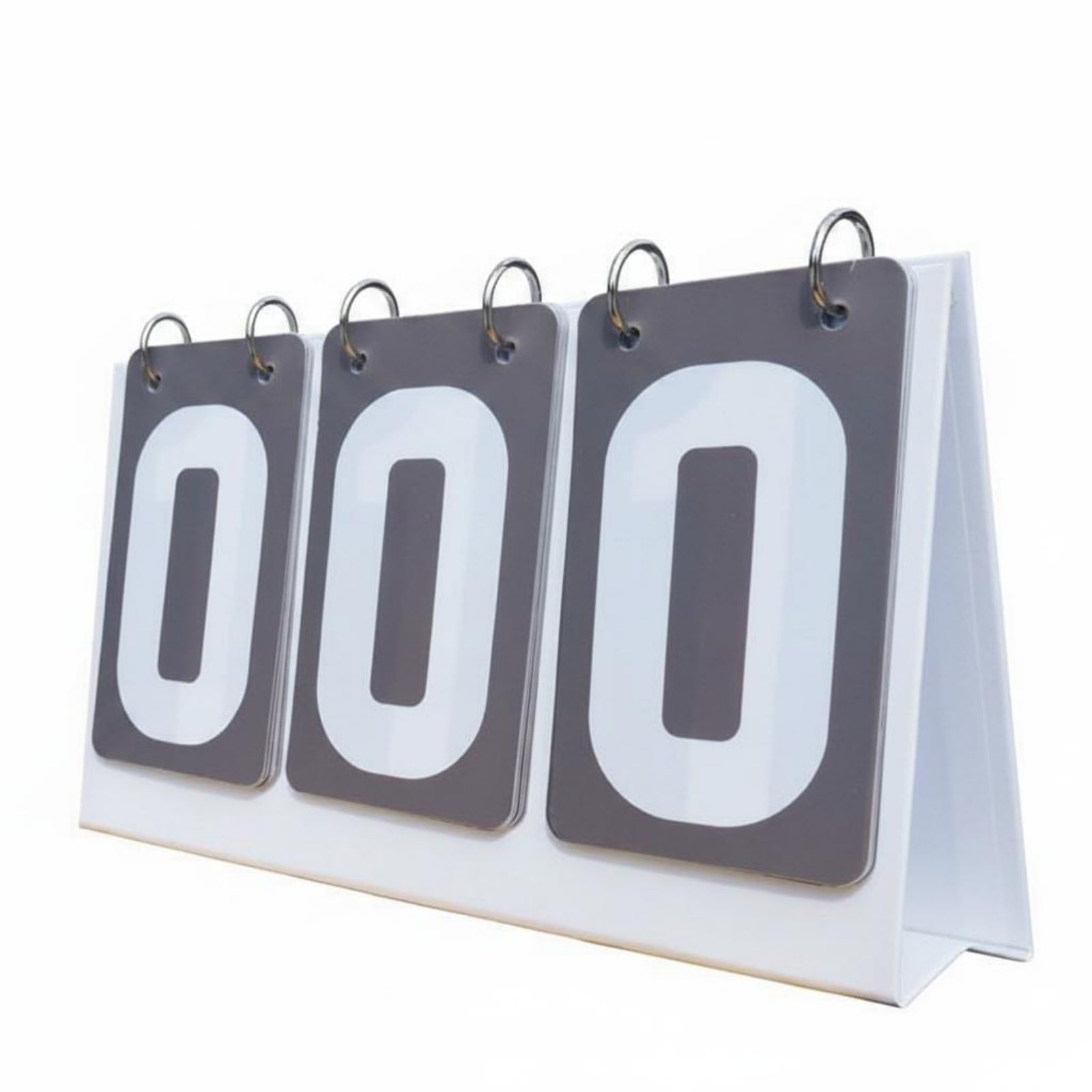 FytStycale Waterproof Scoreboard Portable Tabletop Flip Manual Counter With Lightweight Foldable Body And Digit Display build for, Gray