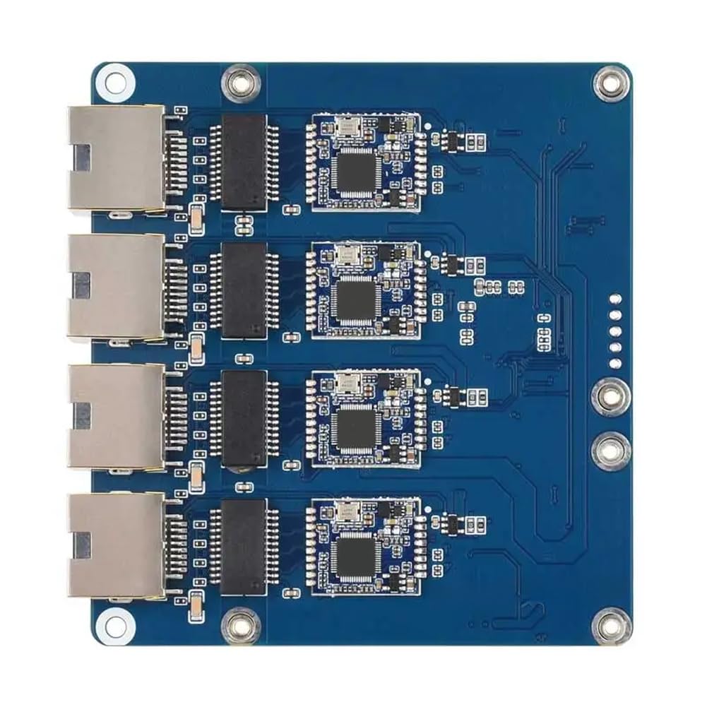Scheda adattatore Ethernet, scheda di espansione di rete Raspberry Pi 5, 4 porte Gigabit senza driver per progetti ad alta velocità