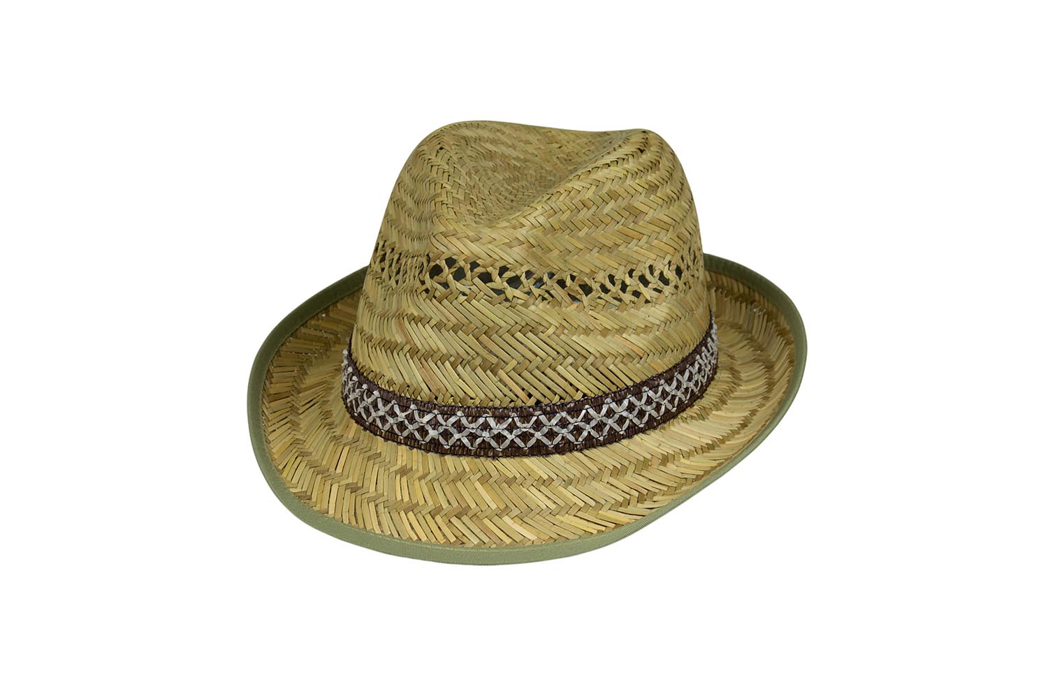 Black Jungle VENADO Cappello di paglia naturale cappello estivo cappello di paglia Havana Unisex Bogart Fedorahut