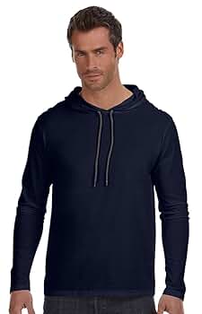 【oan】Half Hooded T-shirt Gildan 100% Ring Spun Cotton Long Sleeve Hooded T-Shirt