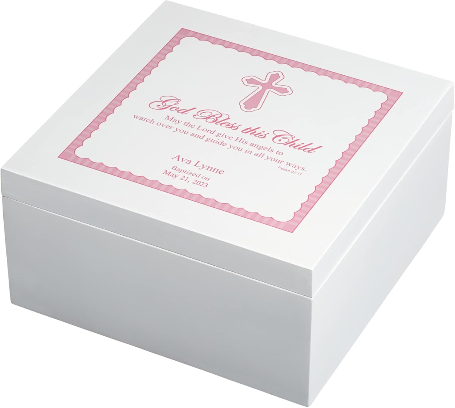 Let’s Make Memories Caja de recuerdo de madera personalizada para niños ...