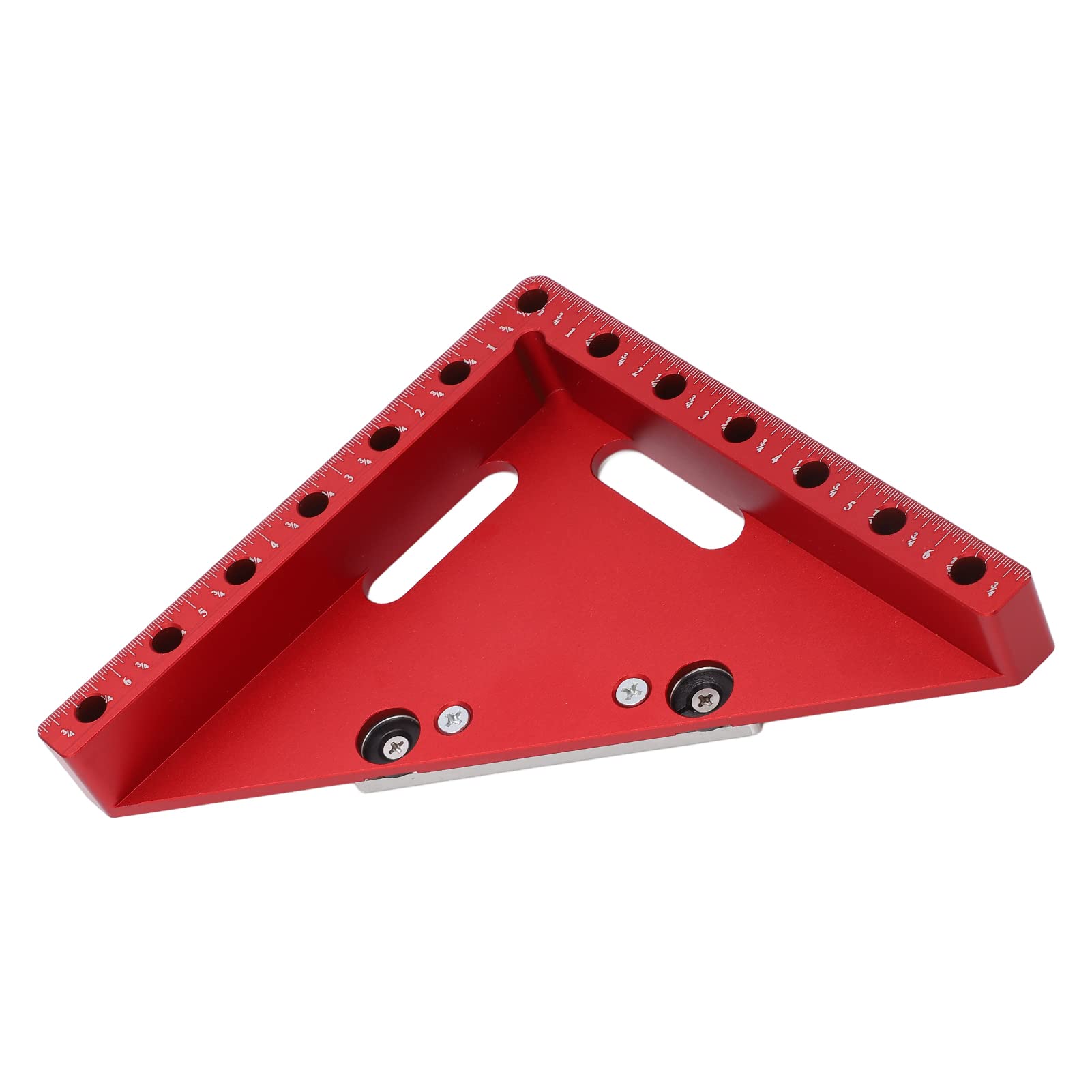 Équerre de positionnement à angle droit, équerre d’angle pour le travail du bois avec angles de 45° et 90°, équerre de serrage en alliage d’aluminium avec graduation claire pour