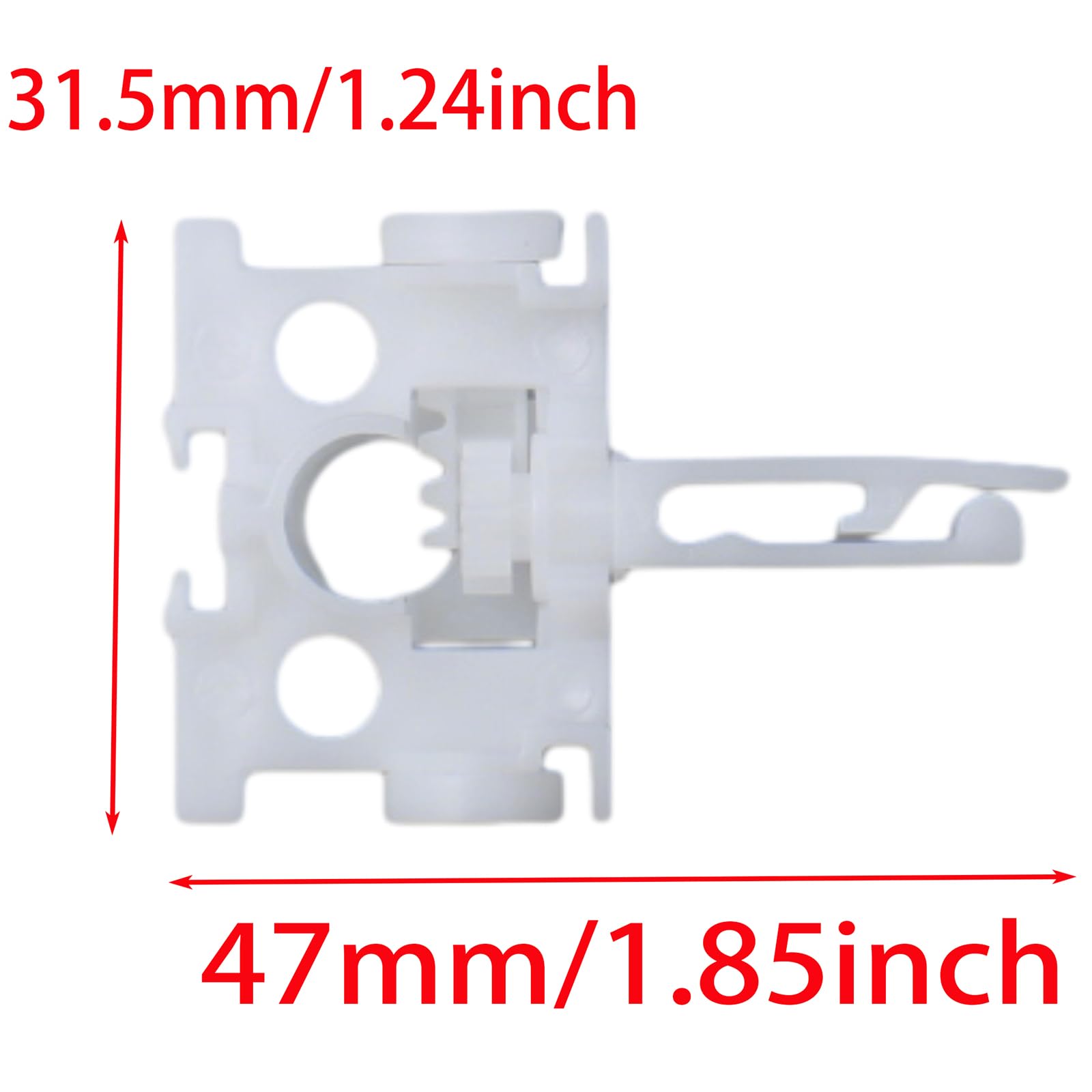 GWYAN 10 Pcs Vertical Blind Repair Carrier with Stem Vertical Blinds Repair Kit White Blinds Replacement Parts Vertical Blinds Curtain Accessories