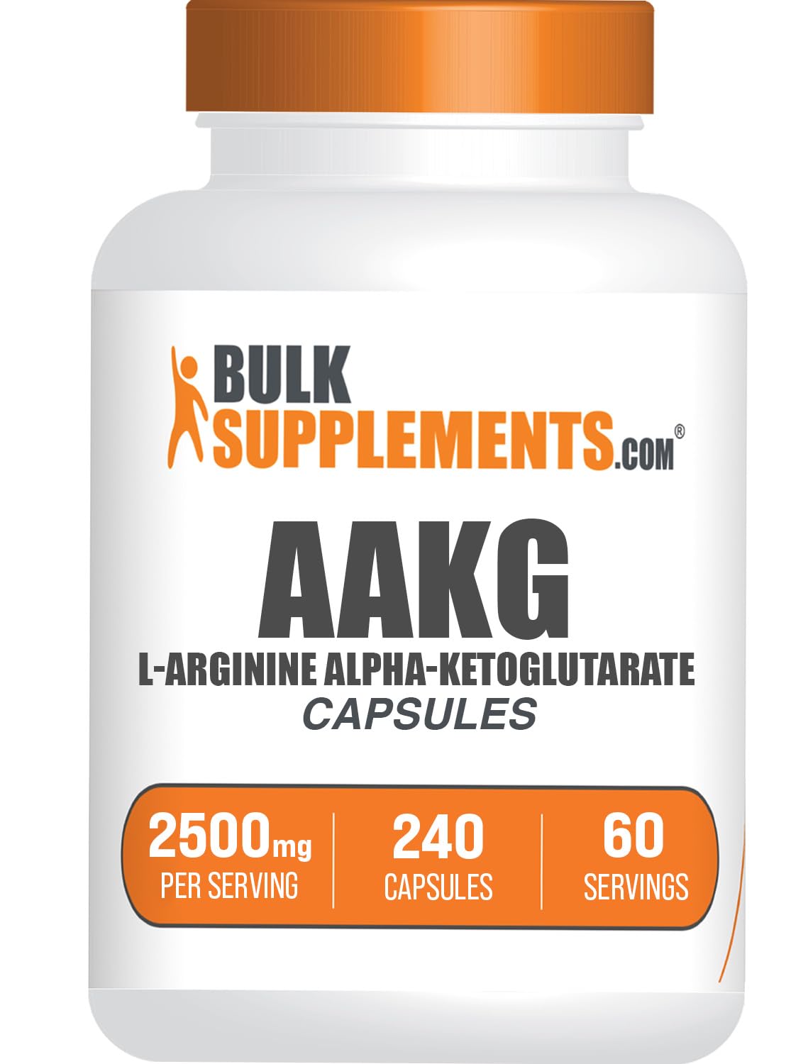 com AAKG Capsules - L-Arginine Supplement, Nitric Oxide Supplement - Gluten Free, 4 Capsules per Serving, 240 Count (Pack of 1)