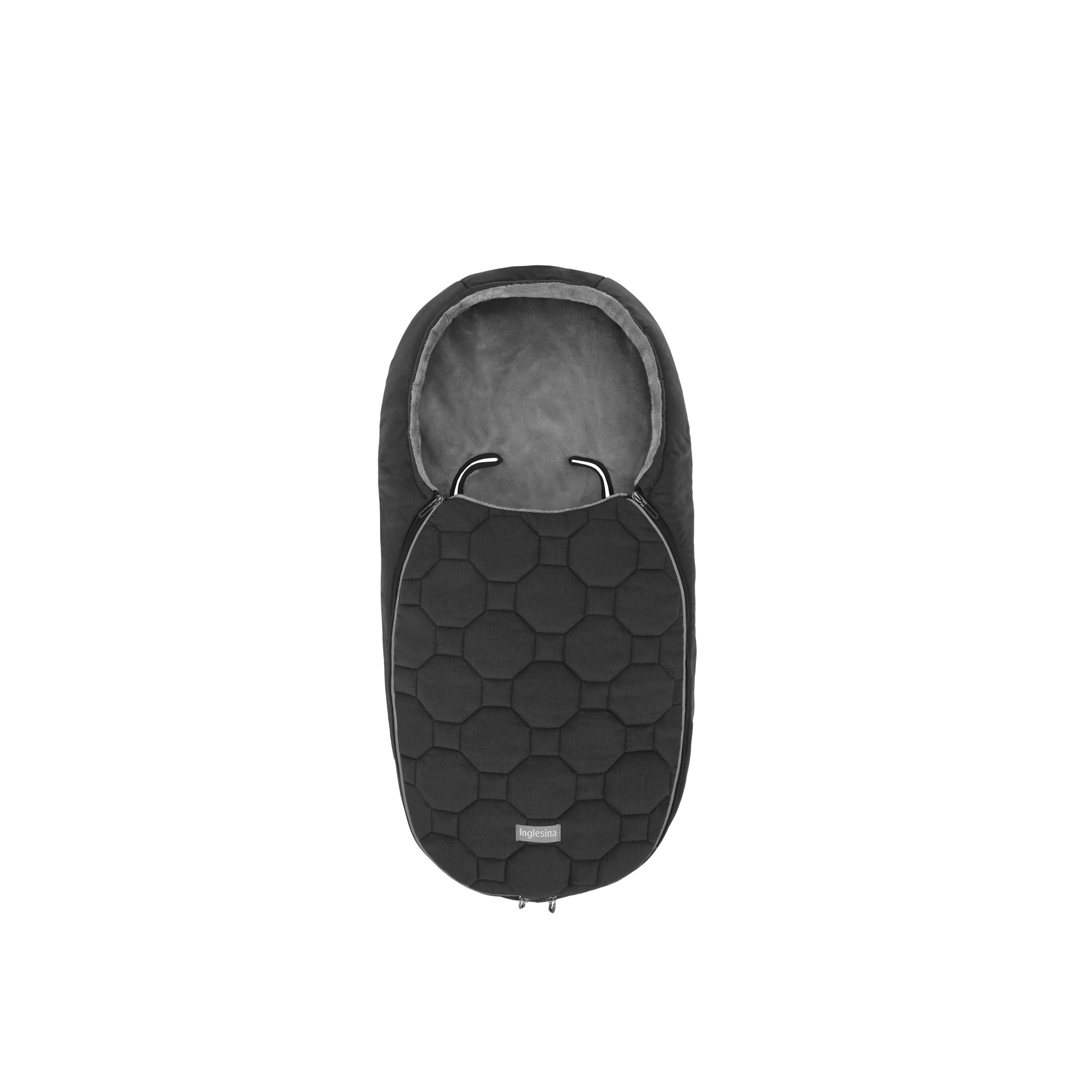 Chancelière Hiver Bébé Inglesina Newborn, Matelassée, Chaude et Confortable, pour Nacelle et Siège Auto, Protection Contre Le Froid, Vulcan Black