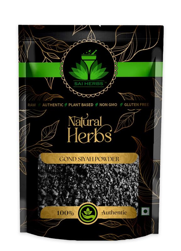 SAI HERBS Gond Siyah Ayurvvedic Powder-Kala Gond - For All Kinds of Bones Pain-Pure & Natural (100 Grams) (B0BZ43RY7S) Amazon Price History, Amazon Price Tracker