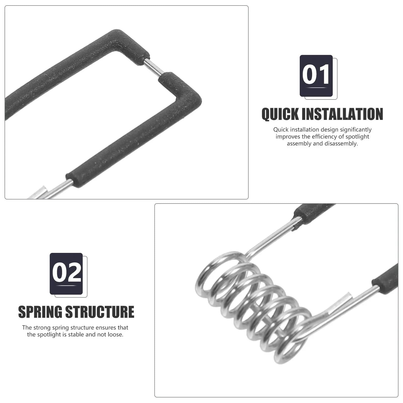 Federklemmen für Einbauleuchten, Metall, starke Torsionsklemme für Downlight-Montage, sichere LED-Deckenbeleuchtung, 100 Stück