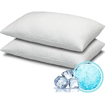 Ella Jayne - Coolmax Gel Cooling Pillows for Sleeping, Hypoallergenic, Best Cooling Gel Pillow for Hot Sleepers, Cooling Pillow Standard Size Set of 2, Medium Gel Fiber Fill, 2 Pack - Standard Size