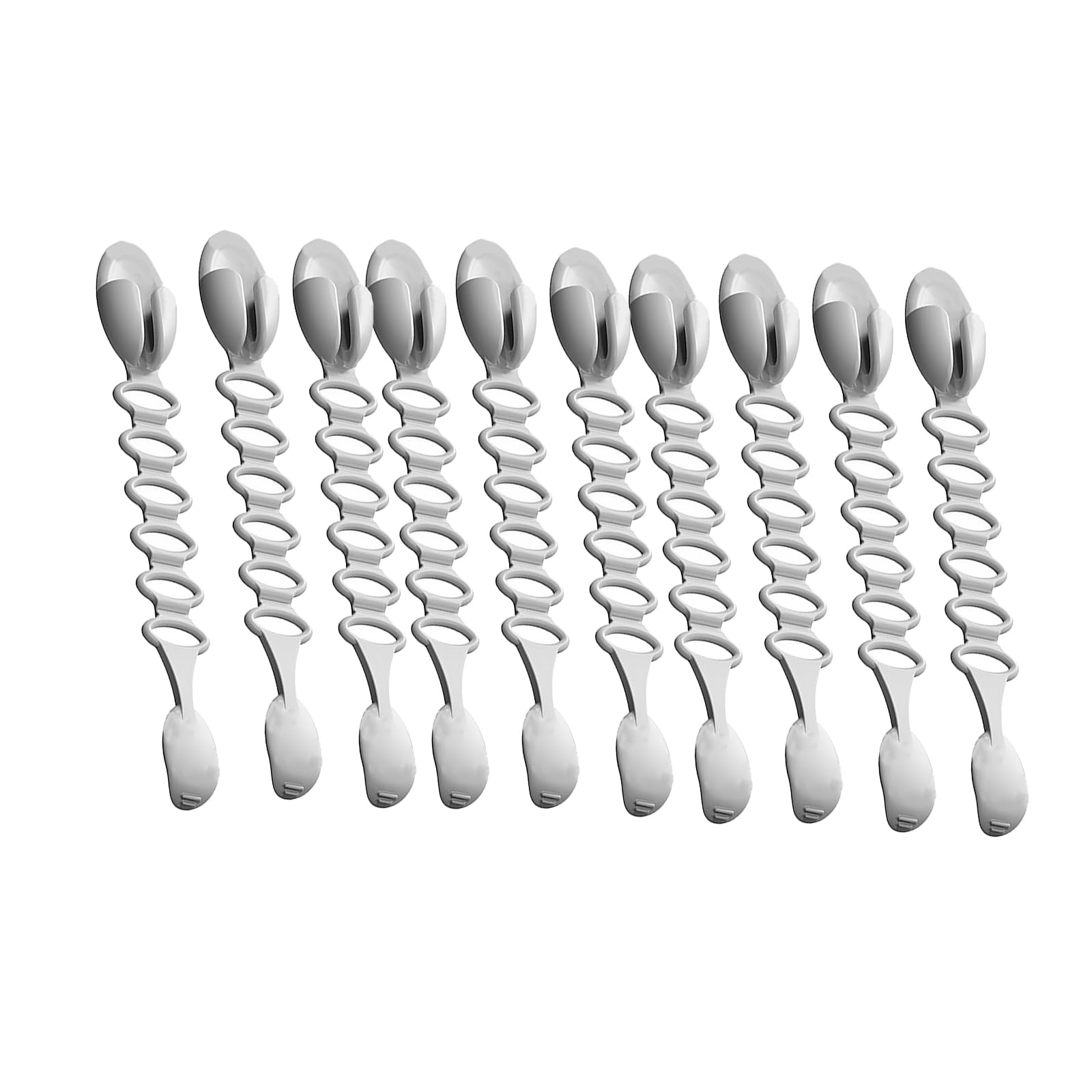 Carotoe Silver Gray 10Pcs Garlands Hangers For Stairs And Mantles Silicone Adhesive Straps Wreath Hanger Cable Organizers Adjustable Garlands Hangers