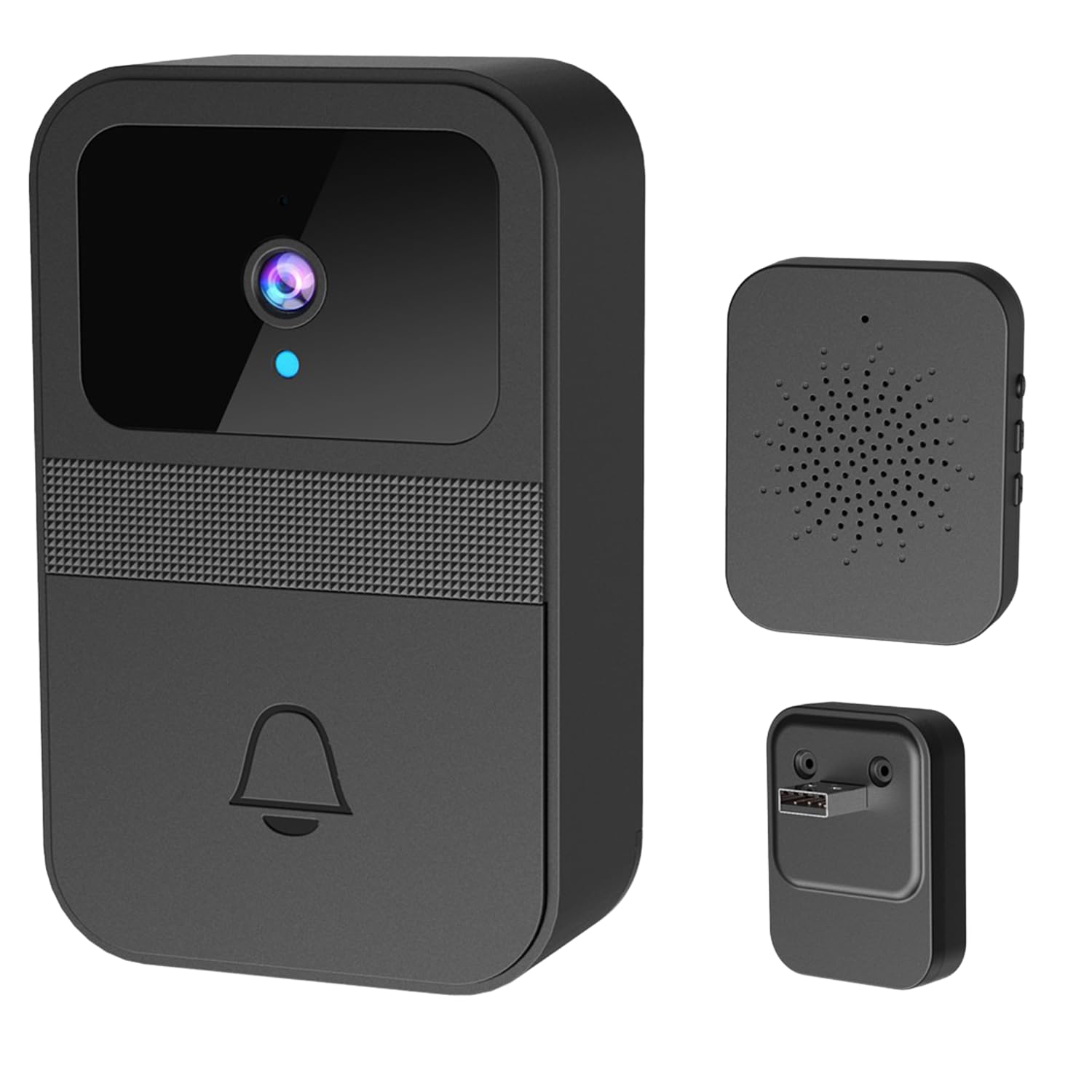 CZF3huo- Wireless Audio Visual Doorbell,Capable Of Changing The Sound Of Calls,With Ultra Long Standby Time,A Camera That Can Capture Visitors' Faces And Video Calls,And Supports 2.4g WiFi Connection