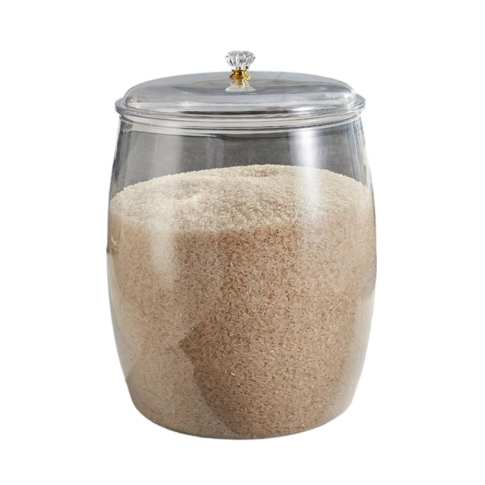 TFAOYS Clear Food Storage Container with Airtights Lids for Kitchen Organization and Dry Goods Preservation Clear Kitchen Storage Jar