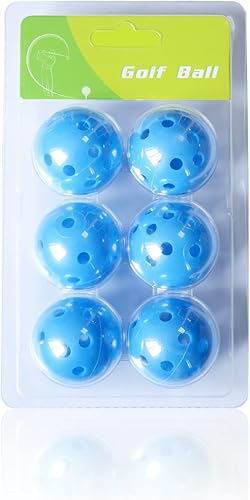 Miniatura 7 de CAITON Pelotas de práctica de golf, pelota de golf de entrenamiento de swing interior, bolas de plástico con agujeros de flujo de aire, pelota de