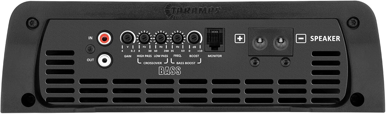 Taramps Smart 3 Bass Monoblock Amplifier 3000 Watts Rms Multi-Impedance 0.5~2 Ohms, Great for Subwoofers 1 Channel Car Audio Class D, Bundle, 2-Pack