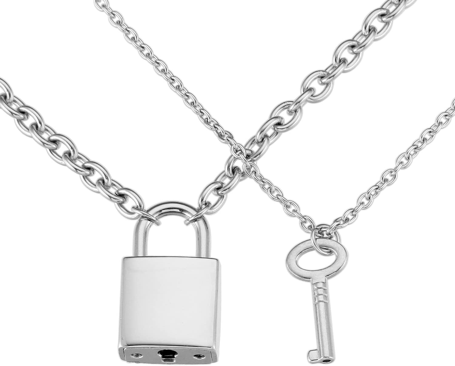 Lock and Key Necklace for Couples Matching Boyfriend and
