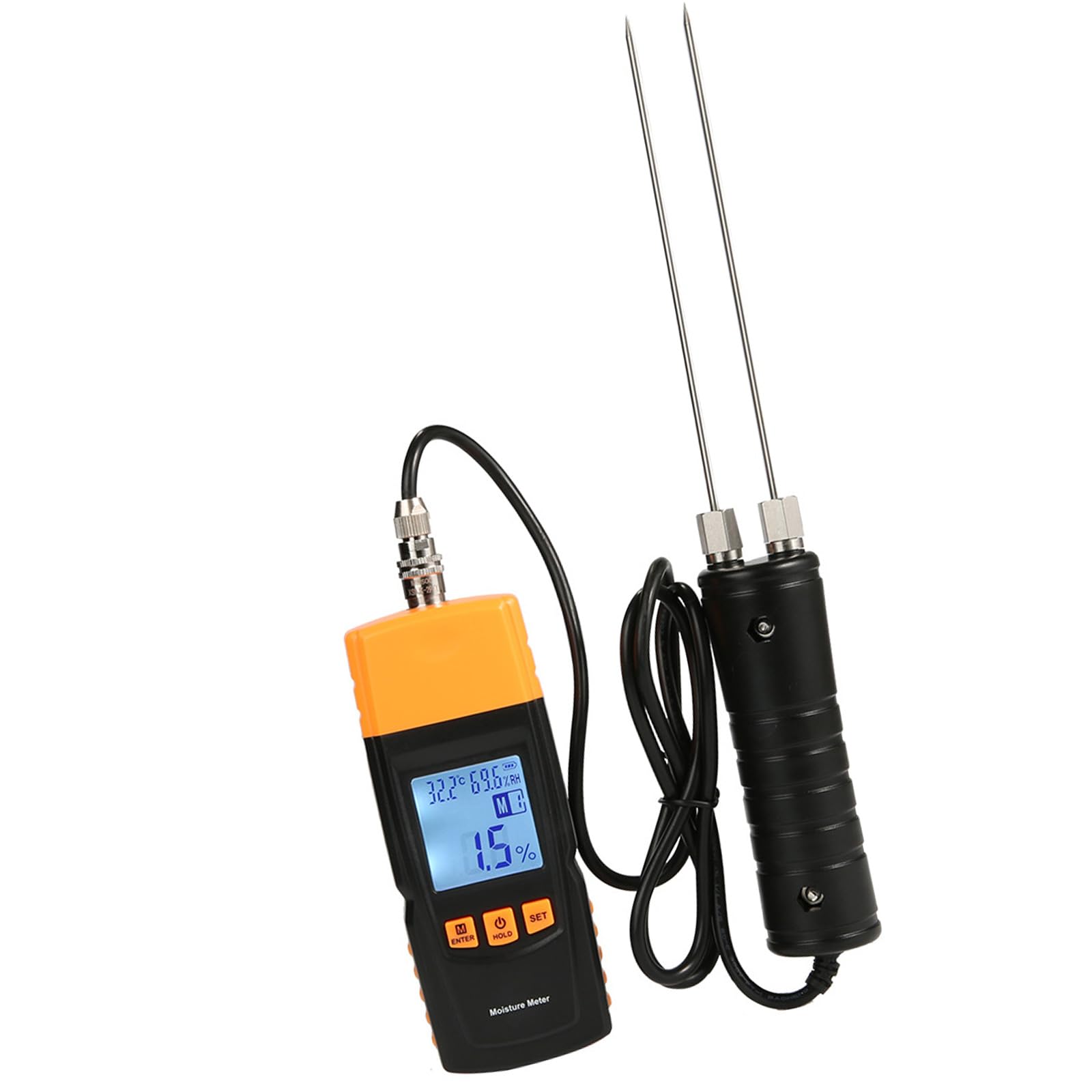 Kaeltsyn Design Detector Allowing Access To Confined Space For Wood Paper Fabric Humidness Testing ±2% Lcd Display Professional Meter For Construction