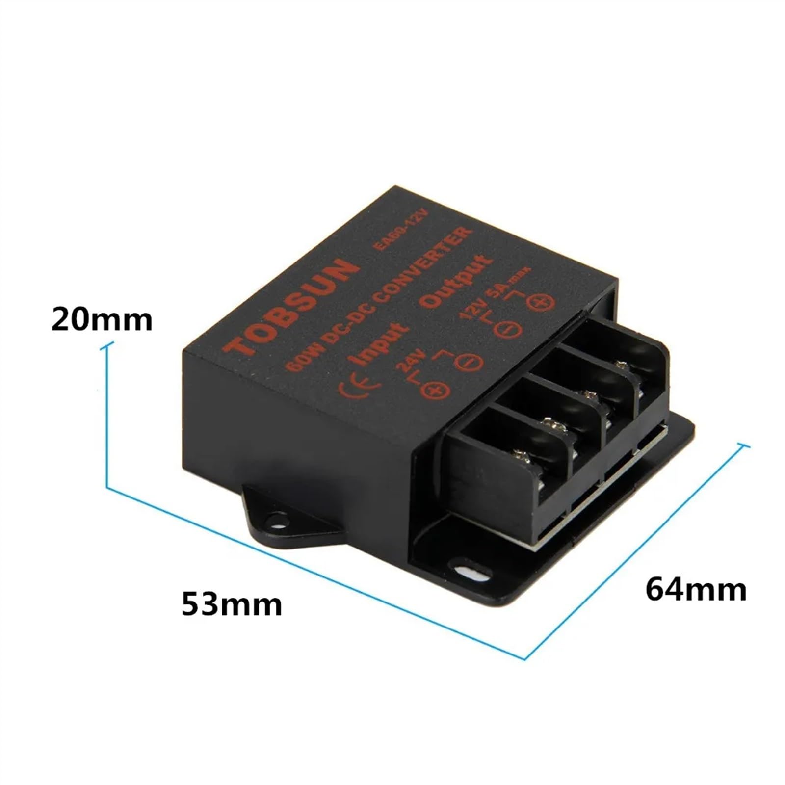 Regulator napięcia 24V do 12 V, 5a, 10a, reduktor, moduł, zasilacz do samochodu, LED, TV, solarny (do 12 V 10 A 120 W)
