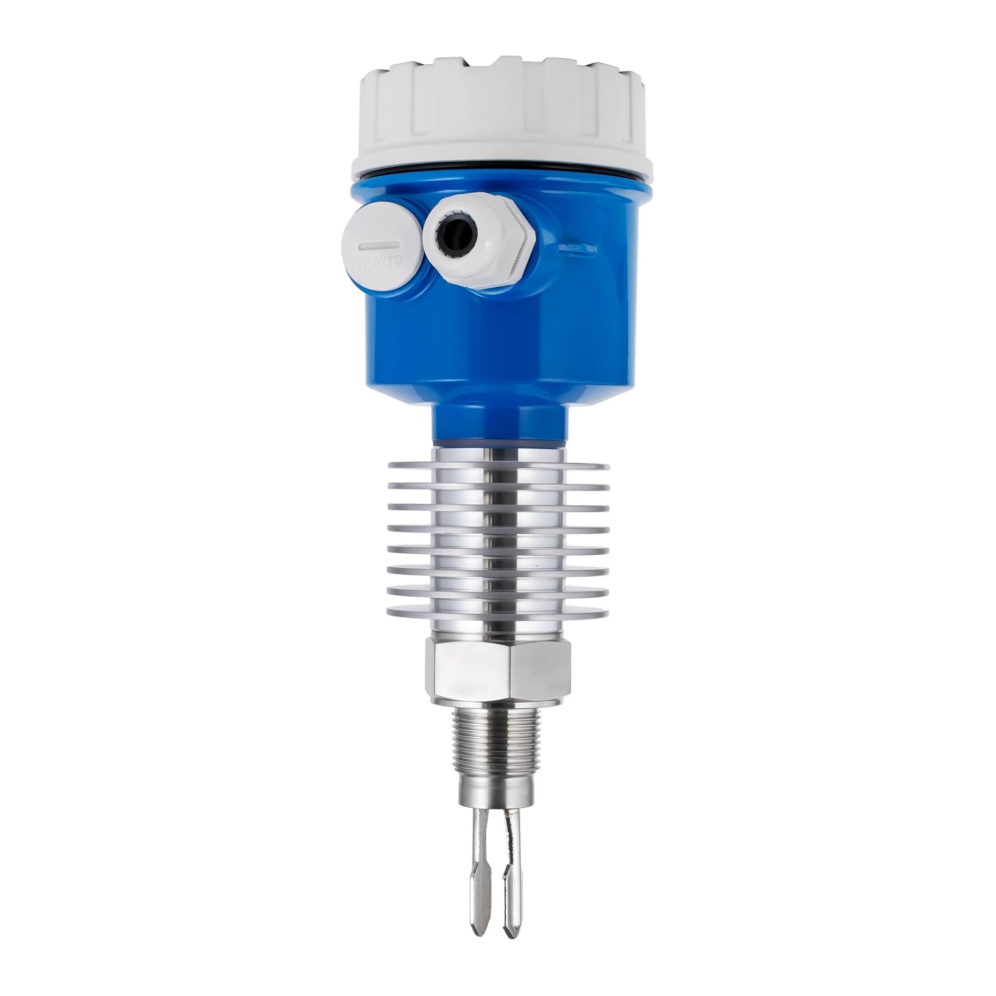 XDDQWSWA Tuning Fork Switch Output SDPT DPDT PNP NPN Vibrating Fork Switch DC24V AC 220V Fork Level Sensor M20*1.5 Material Level Switch(B1ack)