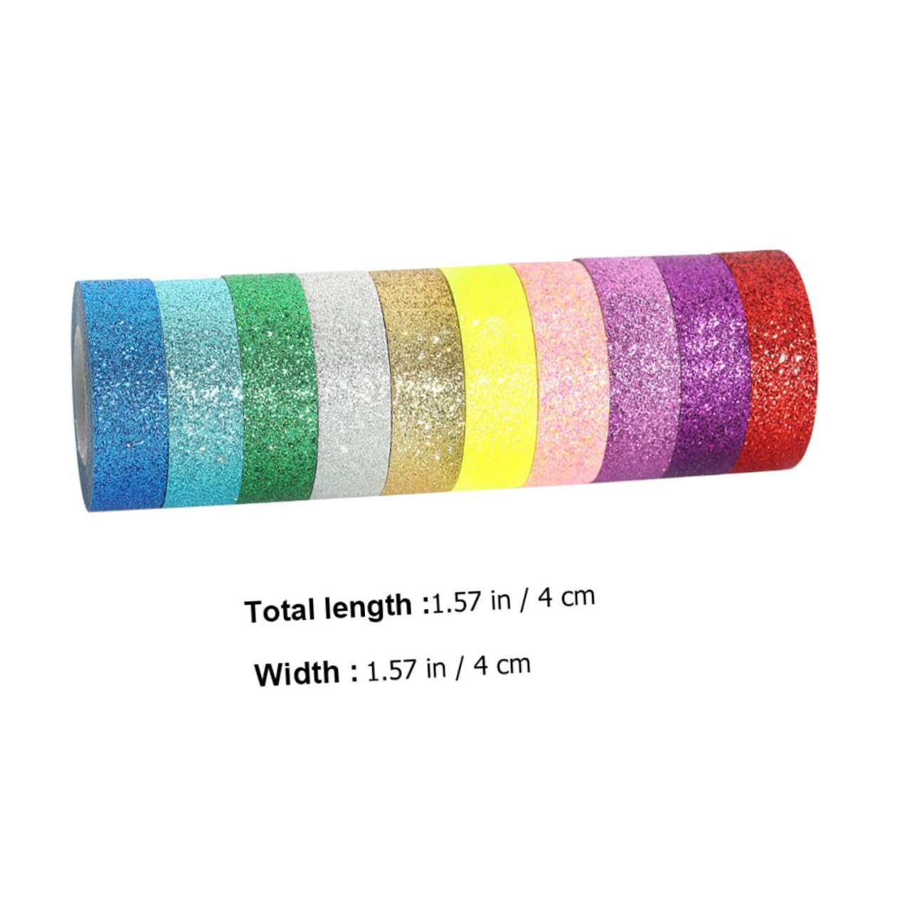 Holibanna 2 Sätze Glitzer Washi Tape Set Teiliges Dekorband für Scrapbooking und Diy Kunstprojekte und Glitzernd für und Kreative Gestaltung