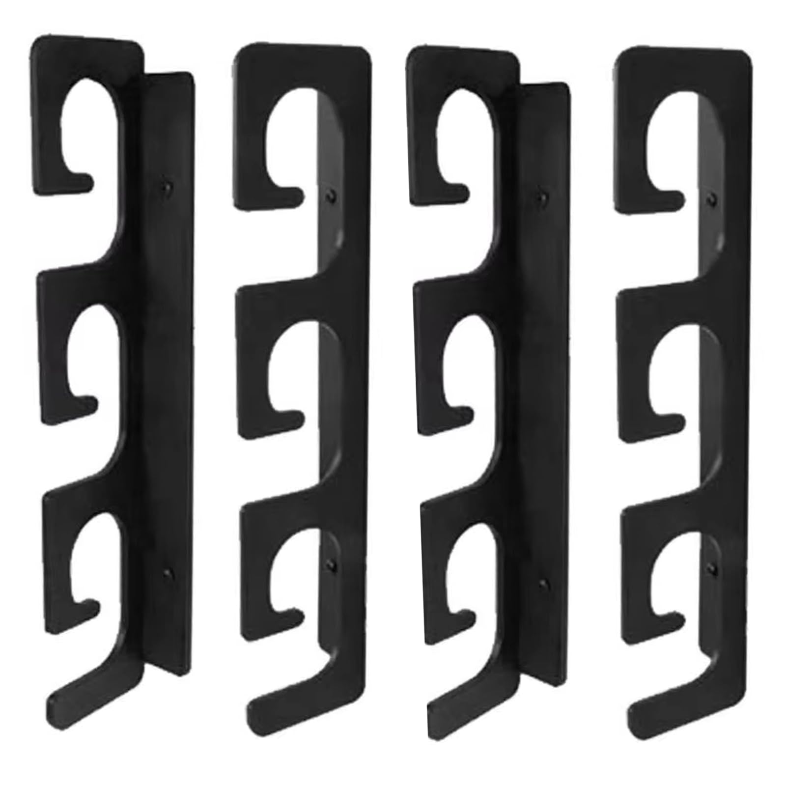 Soporte horizontal para cañas de pescar, soporte horizontal para 6 cañas de pescar montado en la pared