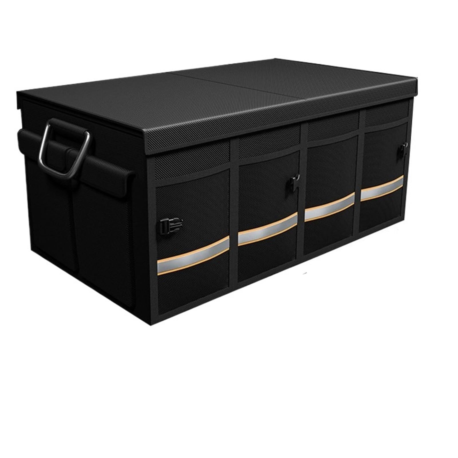 Organizzatore for bagagliaio di un'auto da 46/66 litri, pieghevole, resistente, riflettente, robusto, piastra ispessita, scatola immagazzinaggio(46L)