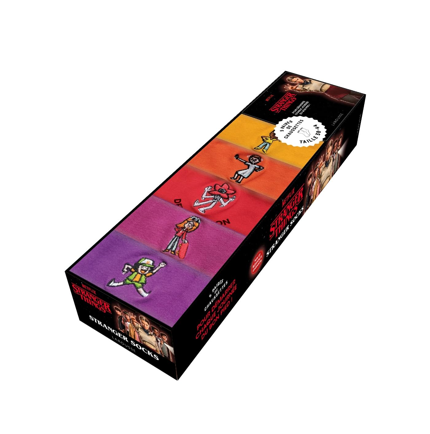Stranger Socks Stranger Things: Coffret avec 1 livret et 5 paires de chaussettes
