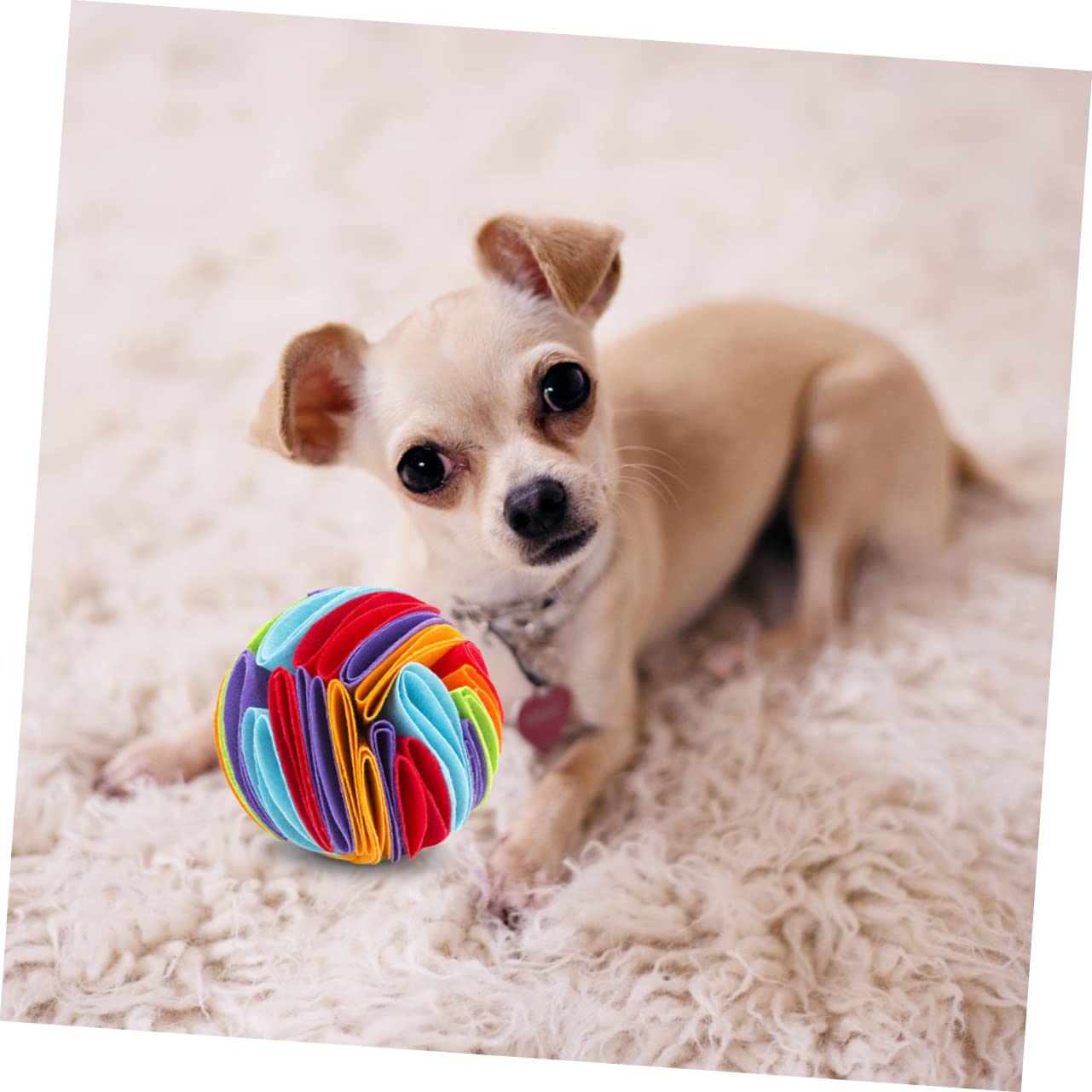 minkissy 2 piezas de rompecabezas de tren de bola olfateando para perros de raza pequeña, juguetes para cachorros, juguete mordedor para mascotas, juguetes para perros, juguete de dentición para