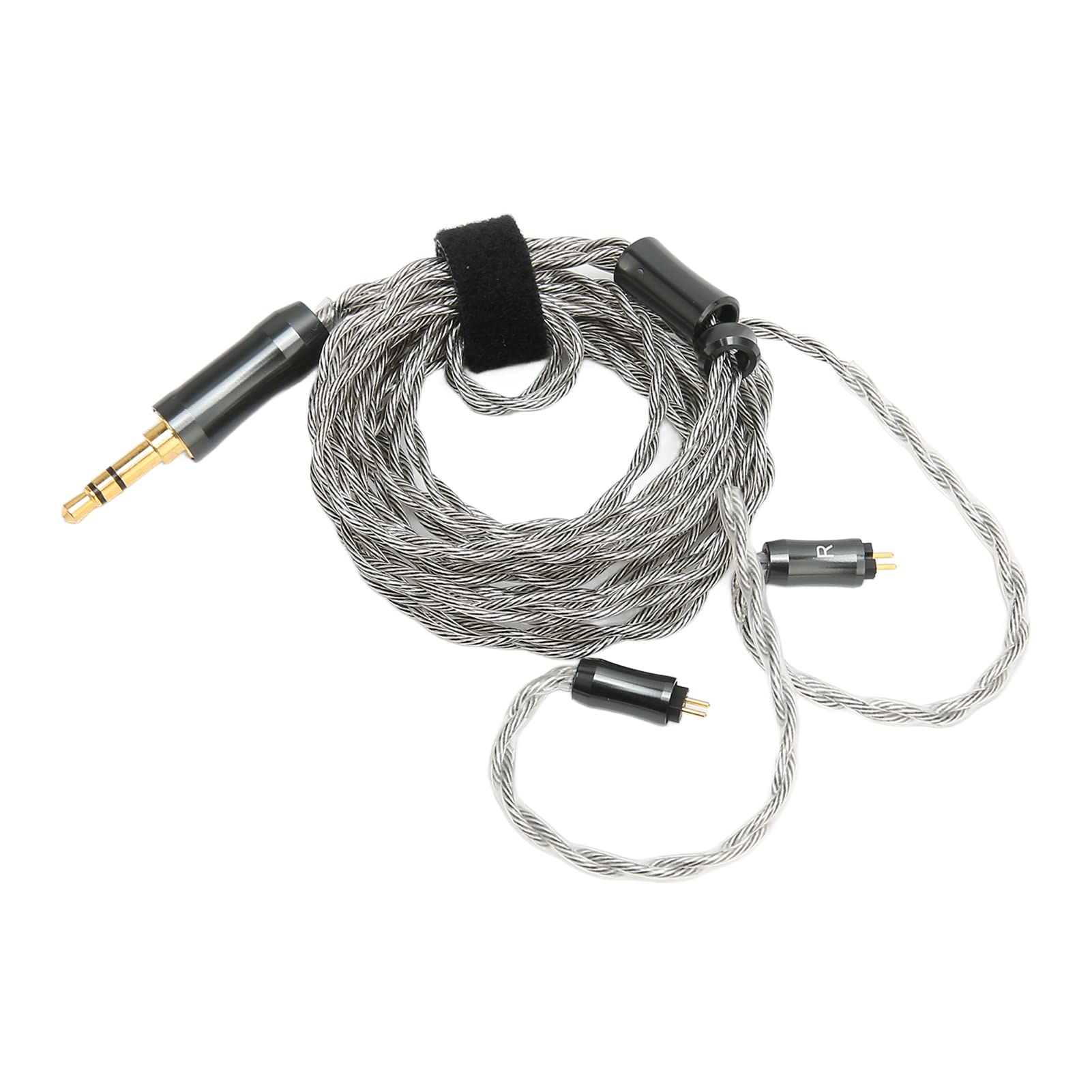 Cable de Repuesto para Auriculares, Cable de Actualización Equilibrado Chapado en Plata de 3,9 Pies para Reproductores de Música y Auriculares