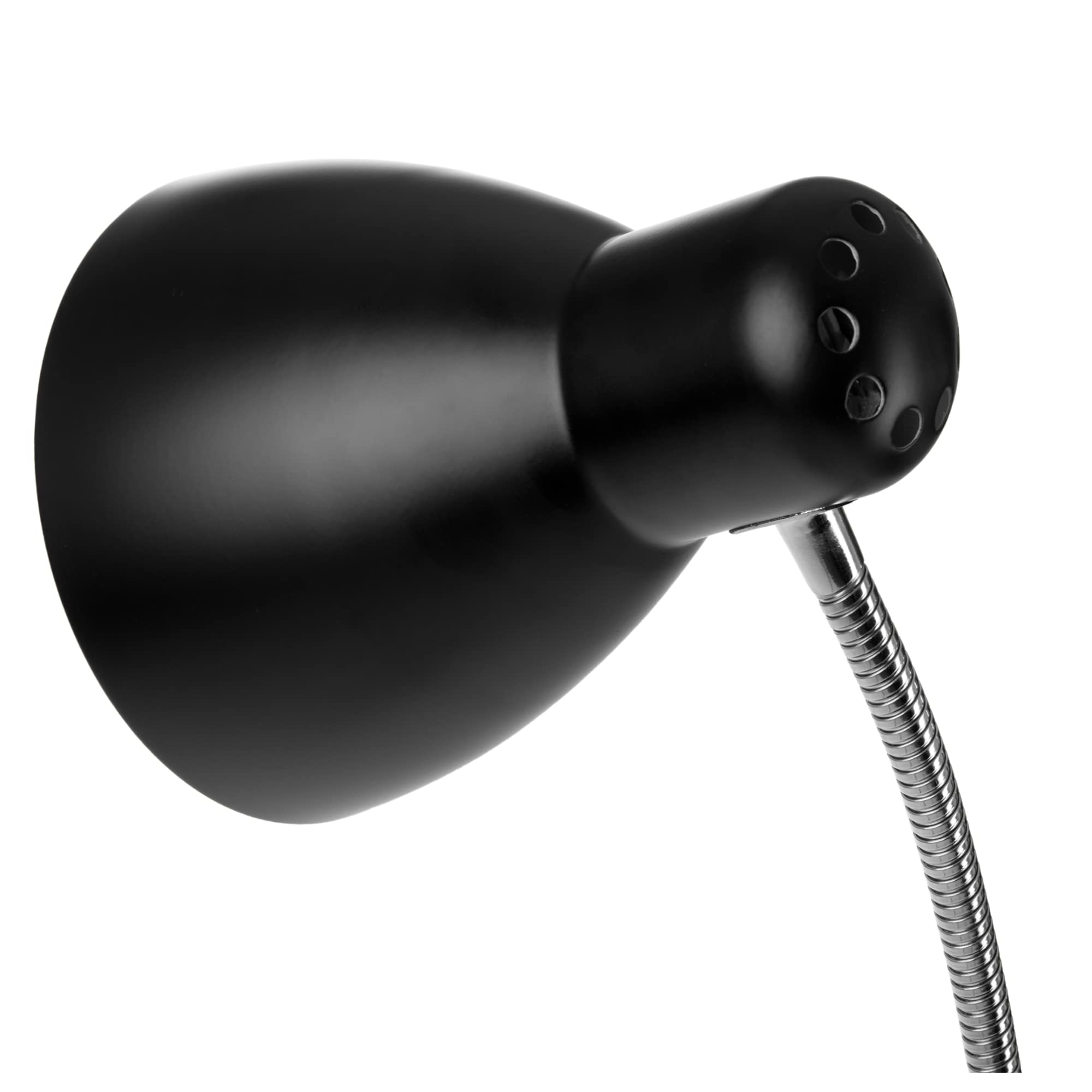 Virone LAR Lampada Da Terra Con Braccio Flessibile 155 cm max 20W E27 (Nero)