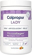 Colpropur Lady Gusto Peach - Hydrolyzed Collagen Drinking Powder - Collagen Peptides, Bones, Skin & Joints Supplement - 340g