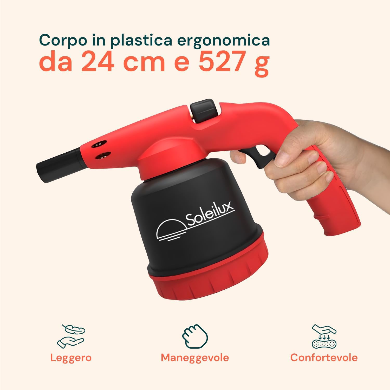 Lampada Saldatore Piezo Cannello + 2 Bombole Gas Butano