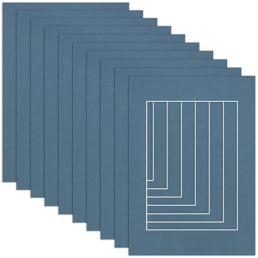 Procut Global A1 Pompadour Picture Mounts to Fit A2 Aperture - Precision Cut Cardboard Photo Mount - Ideal for Frames, Prints, Artwork & Certificates - Sizes & Colours Available - 10 Pack