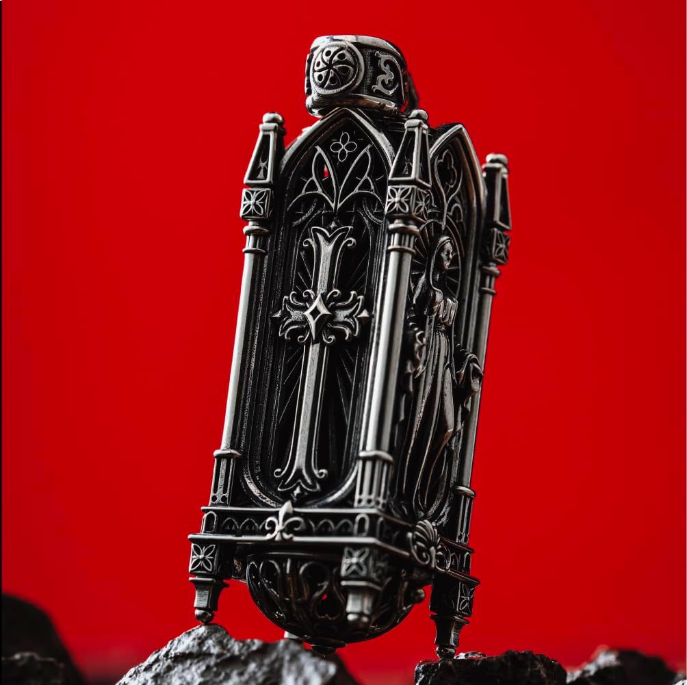 COPPERTIST.WU Sanctum Pendant Gothic Cathedral Mary Pendant NecklaceJewelry Gift for Women Mom