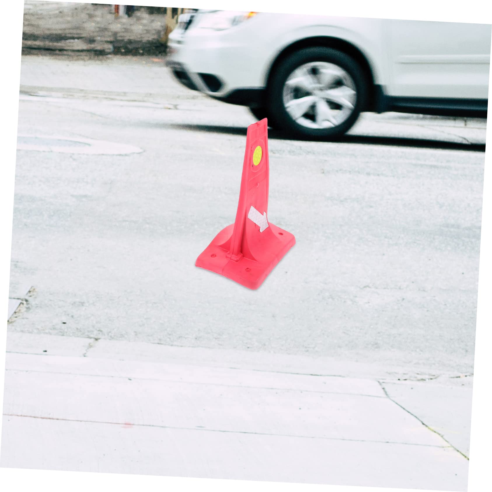 ULTECHNOVO 2pièces Panneau De Déviation Automobile Signalisation De Circulation Réfléchissante pour Sécurité Routière Cone De Signalisation pour Formation Conducteurs Et Direction De