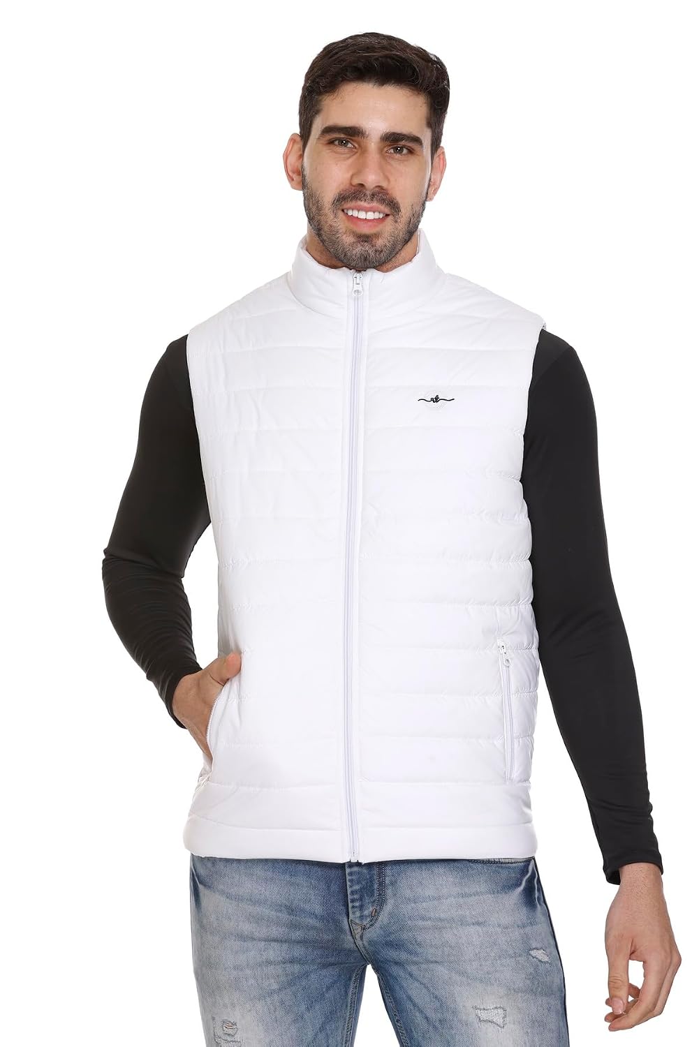 RARE TIMES Winter Sleeveless Jacket for Men | Bomber Jacket Mens | Quilted standard length Puffer Jacket | Sleeveless Mens...