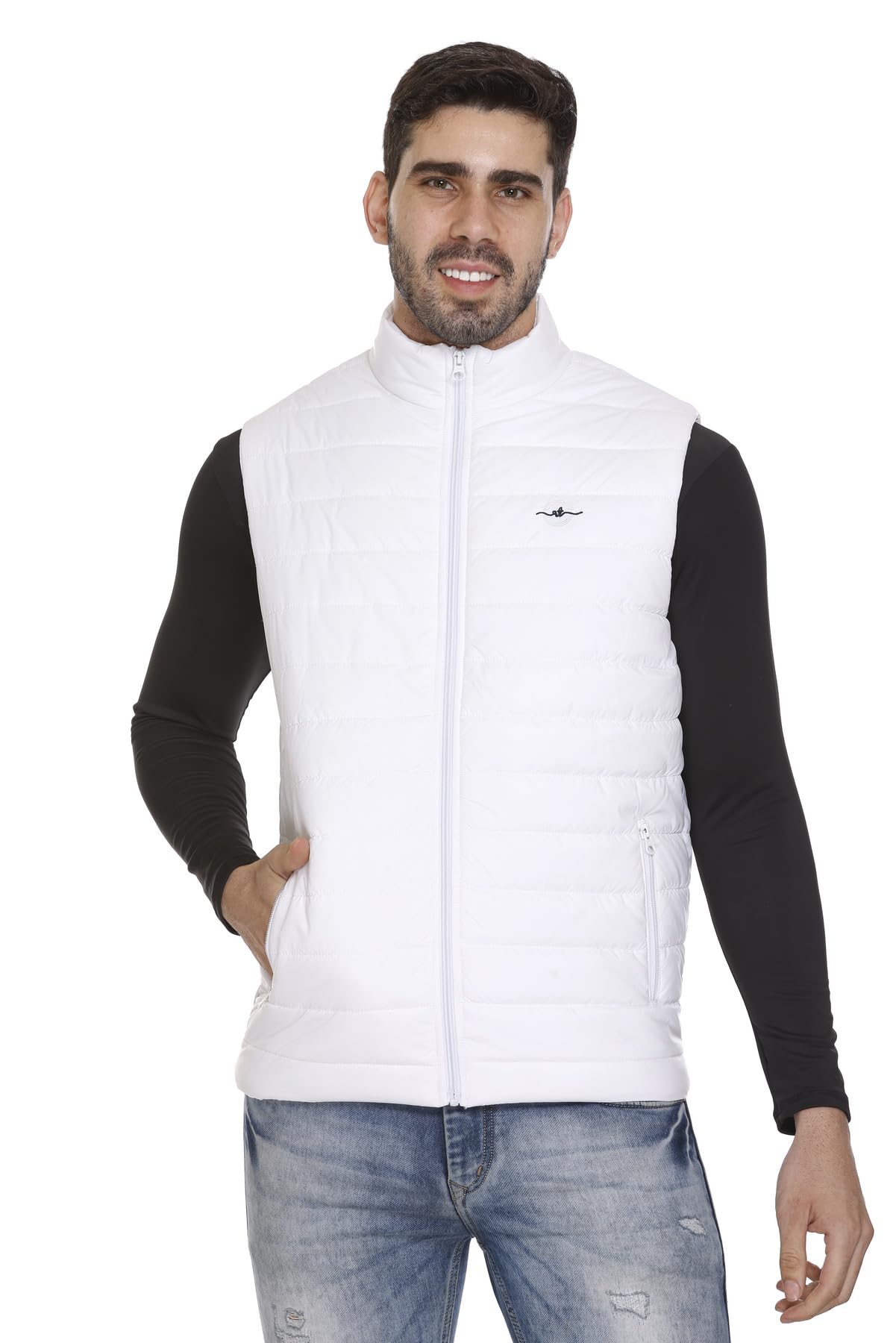 rare times Winter Sleeveless Jacket for Men | Bomber Jacket Mens | Quilted standard length Puffer Jacket | Sleeveless Mens Jacket-picture-17